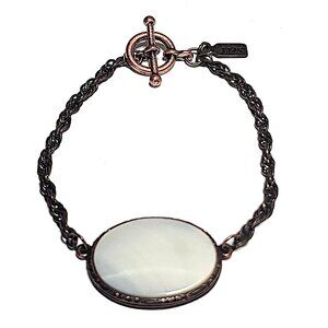 Antique look Mother of Pearl oval bracelet